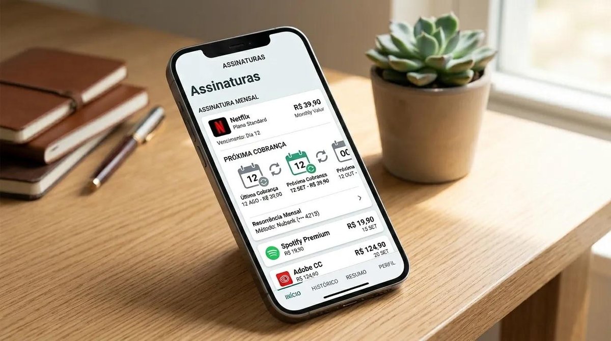 pagamento-recorrente-mensal-em-smartphone-com-agenda digital