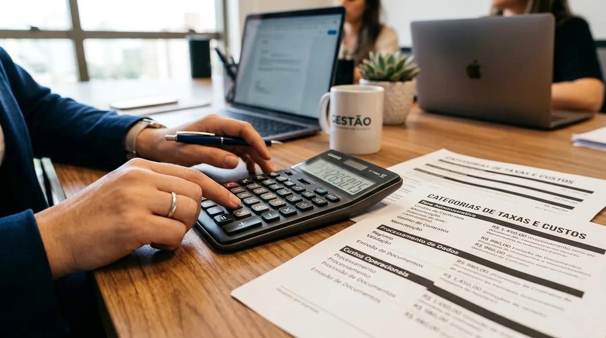 pessoa calcula os tipos de taxas em cobranças recorrentes