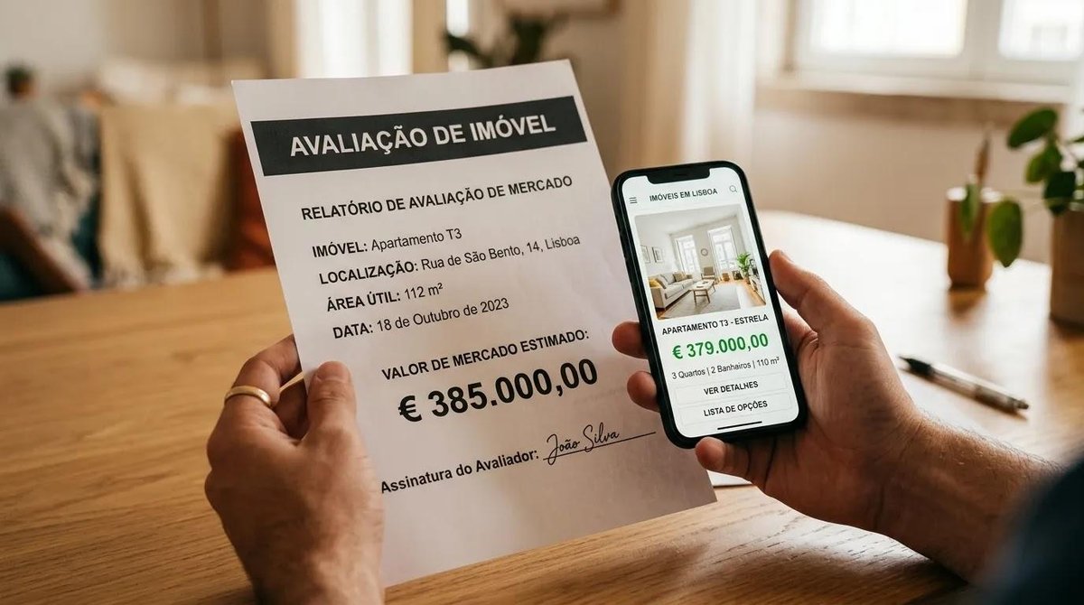 pessoa avalia o valor de mercado para venda de imóvel